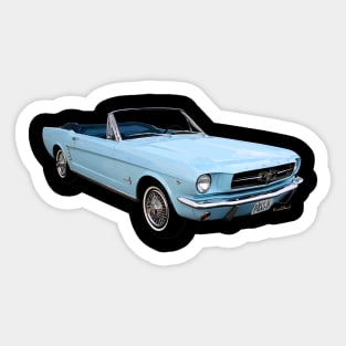 64 65 Ford Mustang Convertible Generation One Sticker